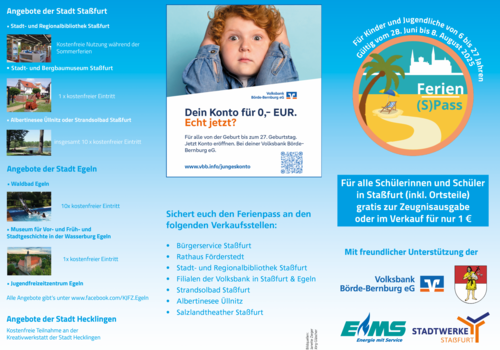 flyer ferienpass 2025 seite 1