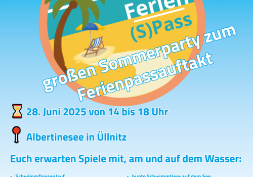 poster auftaktveranstaltung ferienpass 2025
